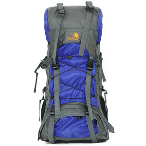 Outdoor 60L Nylon Water Resistant Mountaineering Backpack