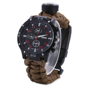 6-in-1 Survival Watch with Paracord