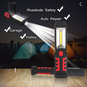 Rechargeable Flashlight with Hook Folding Torch Lamp