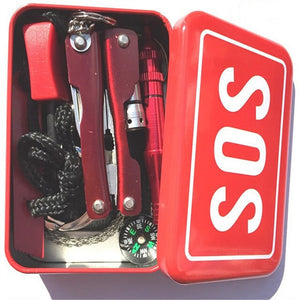 6pcs Outdoor Emergency Survival Gear Kit