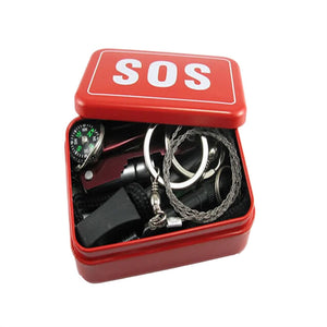 6pcs Outdoor Emergency Survival Gear Kit